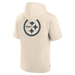 Elements Future Ground Lettering Short Sleeve Pullover Hoodie - Pittsburgh Steelers
