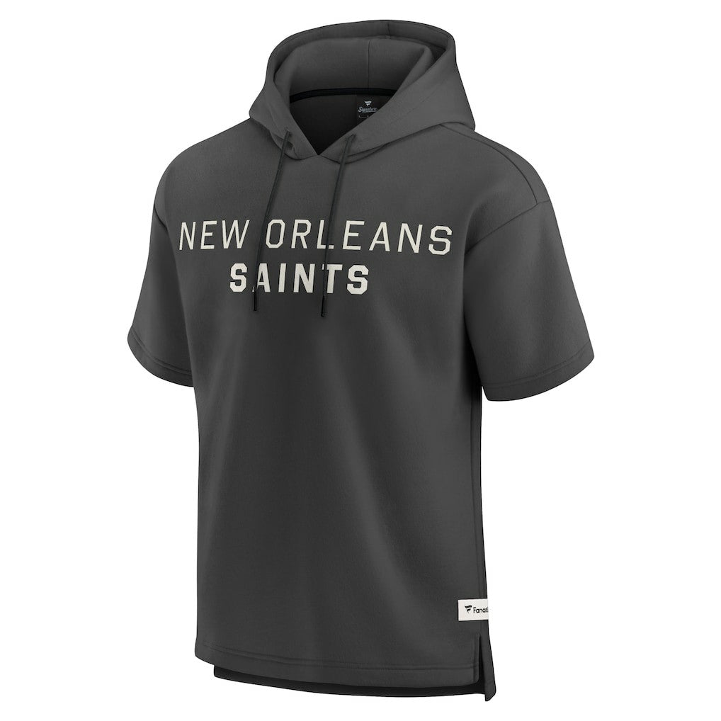 Elements Future Ground Lettering Short Sleeve Pullover Hoodie - New Orleans Saints