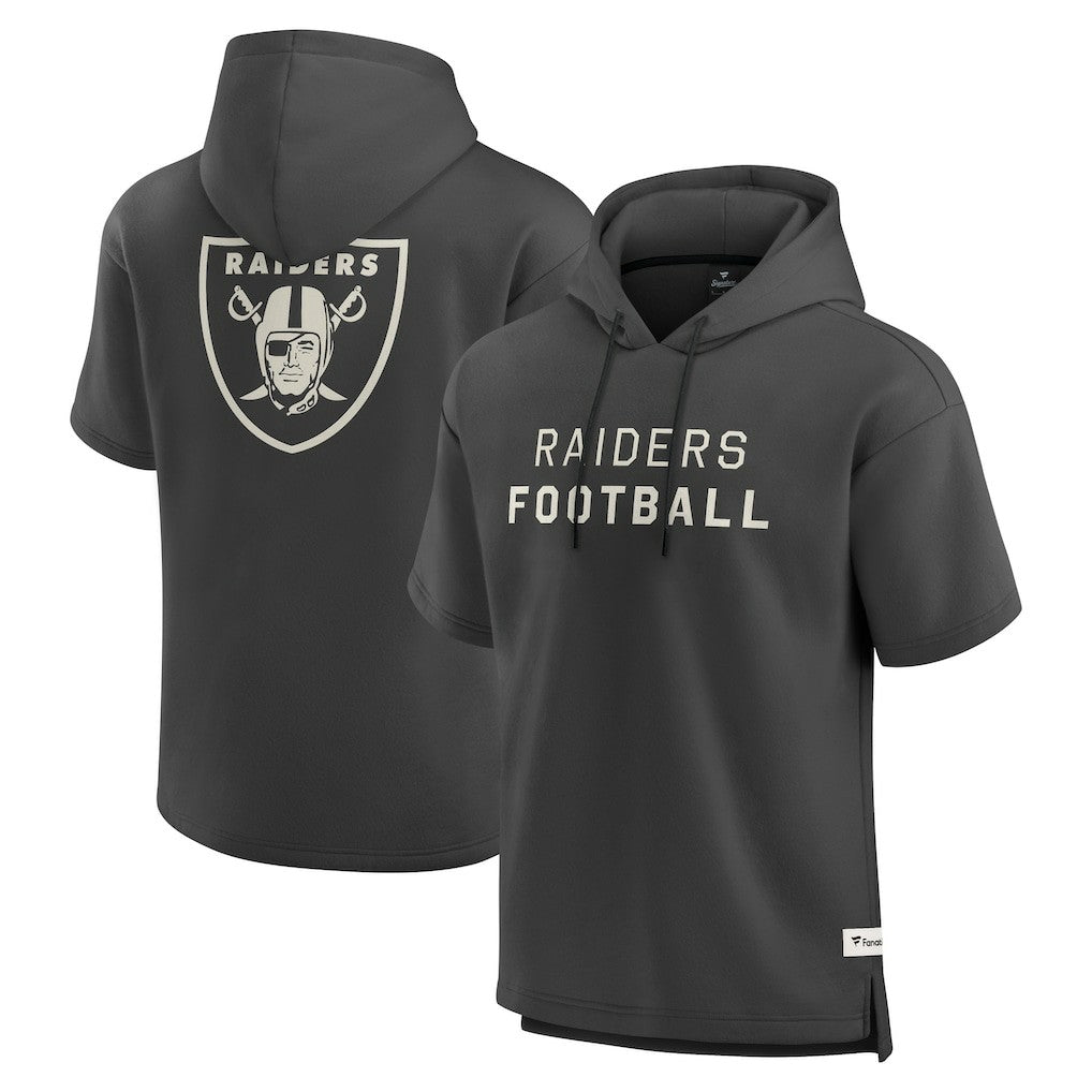 Elements Future Ground Lettering Short Sleeve Pullover Hoodie - Las Vegas Raiders