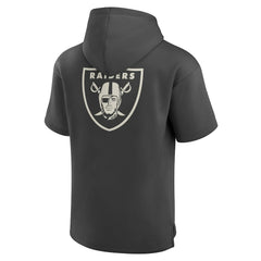 Elements Future Ground Lettering Short Sleeve Pullover Hoodie - Las Vegas Raiders