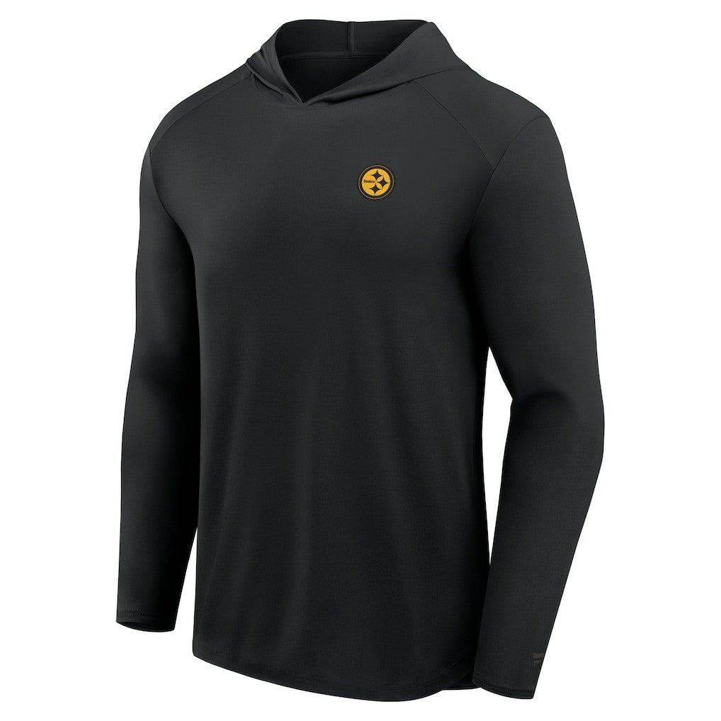 Front Office Power Mono Long Sleeve Hoodie T-Shirt - Pittsburgh Steelers