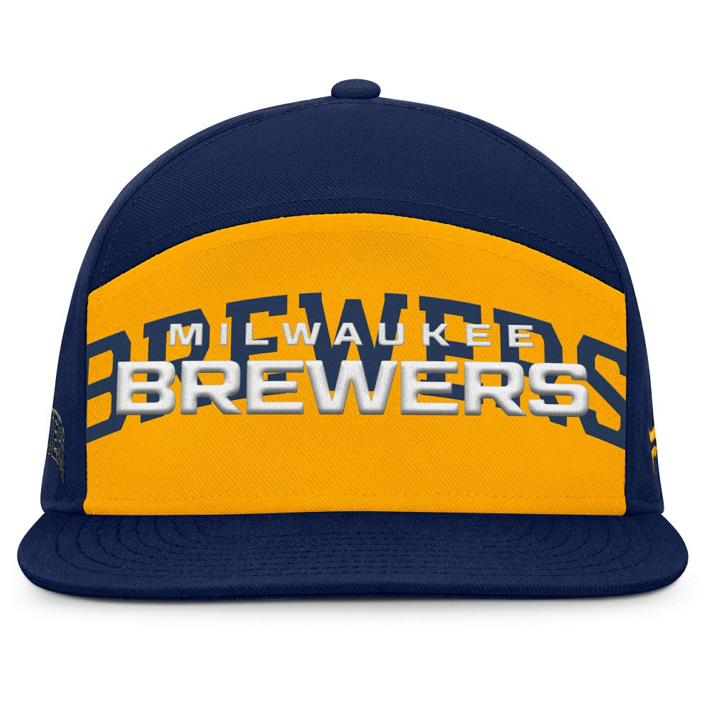 MLB Milwaukee Brewers Fanatics Clubhouse Splitter Snapback Hat