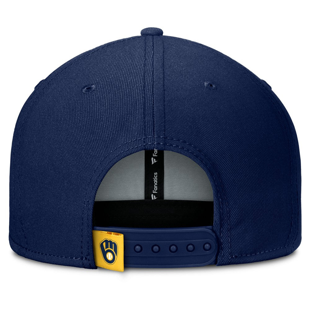 MLB Milwaukee Brewers Fanatics Clubhouse Splitter Snapback Hat