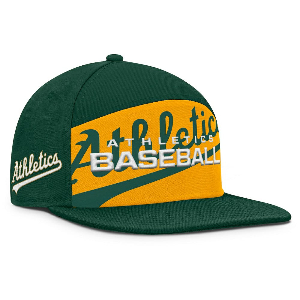 MLB Athletics Fanatics Clubhouse Splitter Snapback Hat
