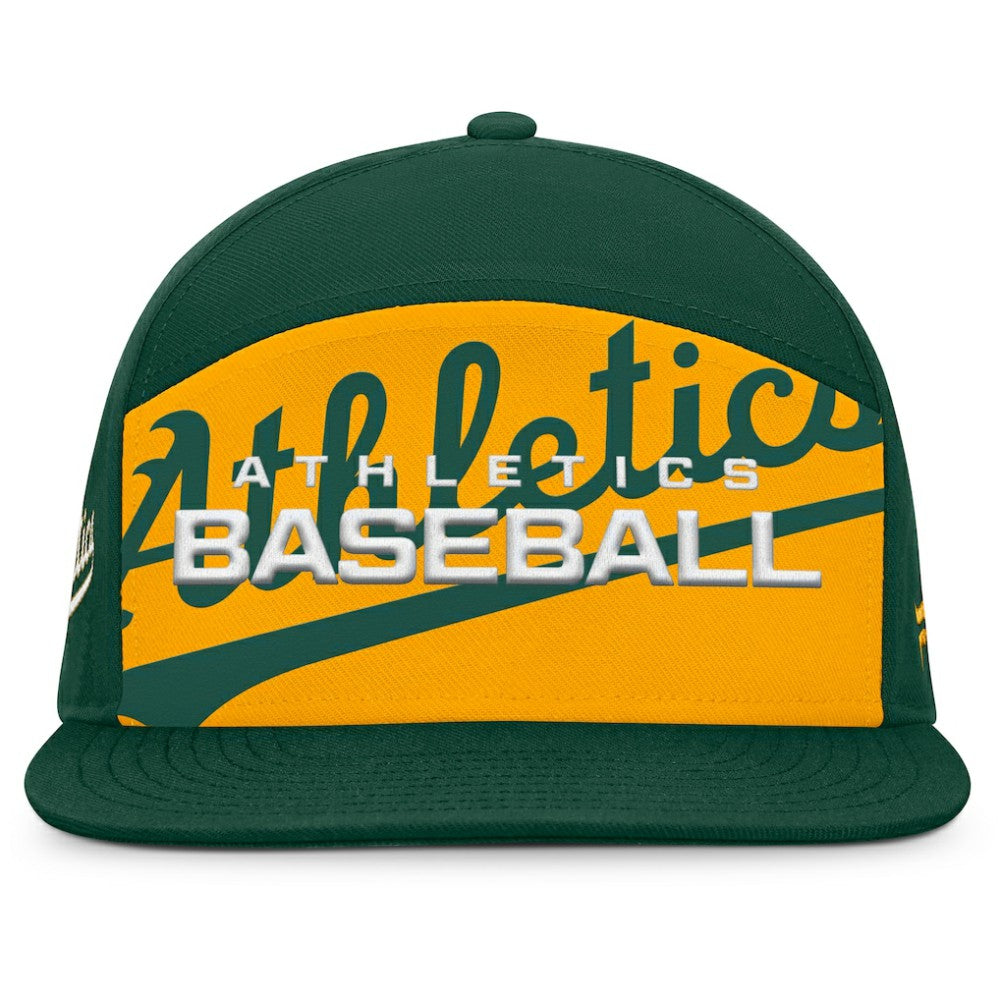 MLB Athletics Fanatics Clubhouse Splitter Snapback Hat