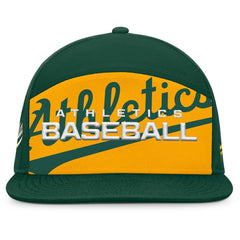 MLB Athletics Fanatics Clubhouse Splitter Snapback Hat