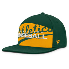 MLB Athletics Fanatics Clubhouse Splitter Snapback Hat