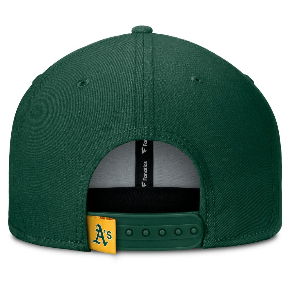 MLB Athletics Fanatics Clubhouse Splitter Snapback Hat