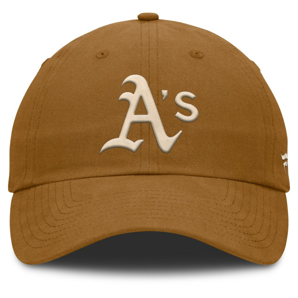 MLB Athletics Fanatics Act Natural Chopper Adjustable Hat