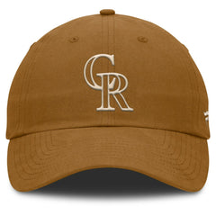 MLB Colorado Rockies Fanatics Act Natural Chopper Adjustable Hat