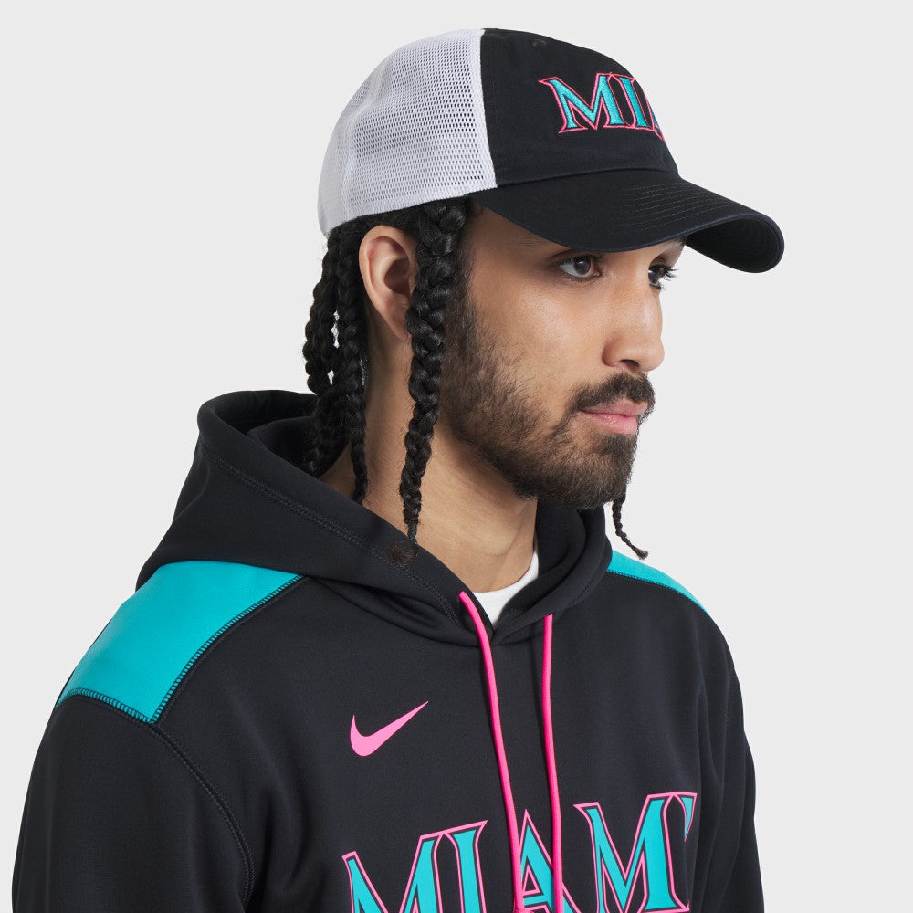 MLB Miami Marlins Nike Unisex 2025 City Connect Trucker Adjustable Hat