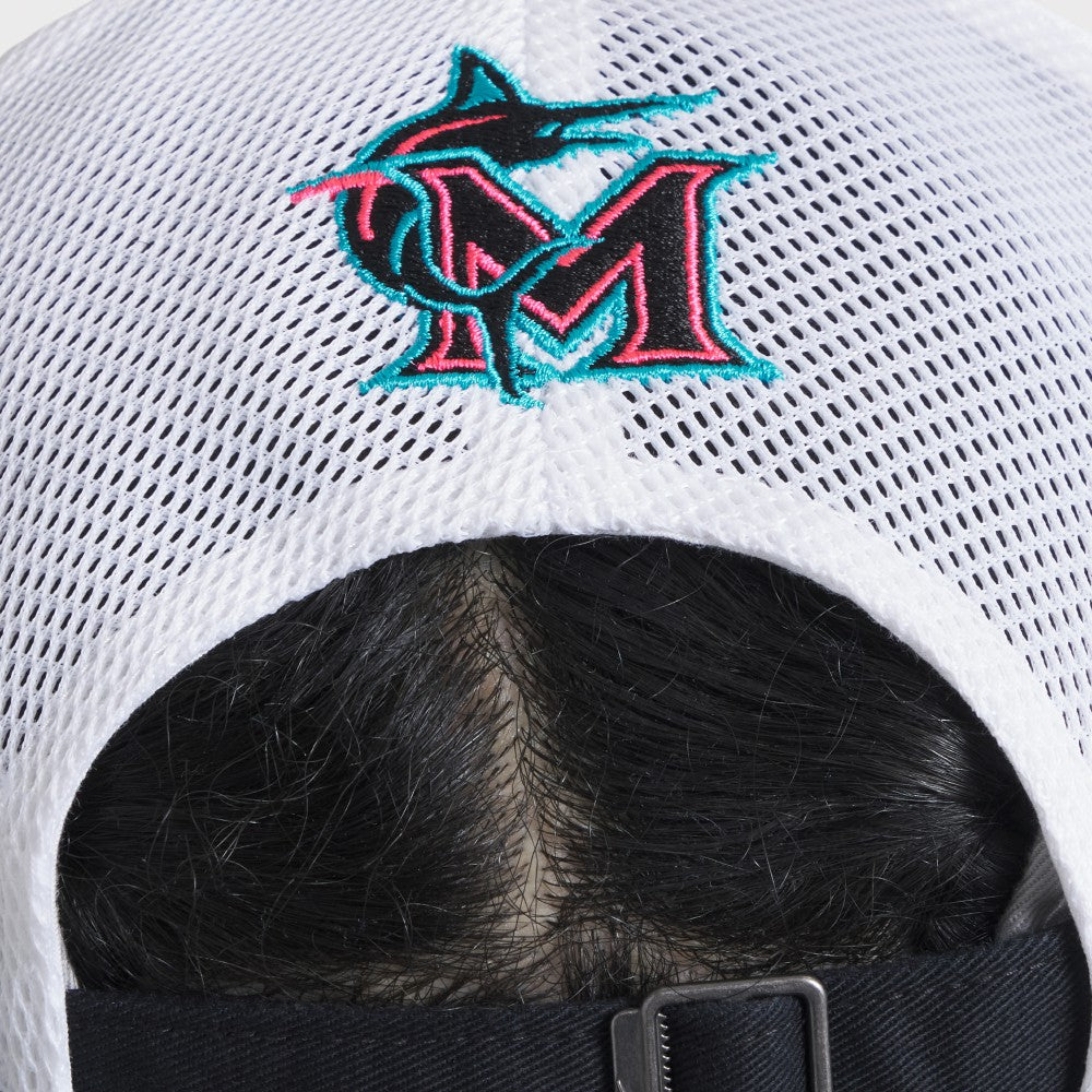 MLB Miami Marlins Nike Unisex 2025 City Connect Trucker Adjustable Hat