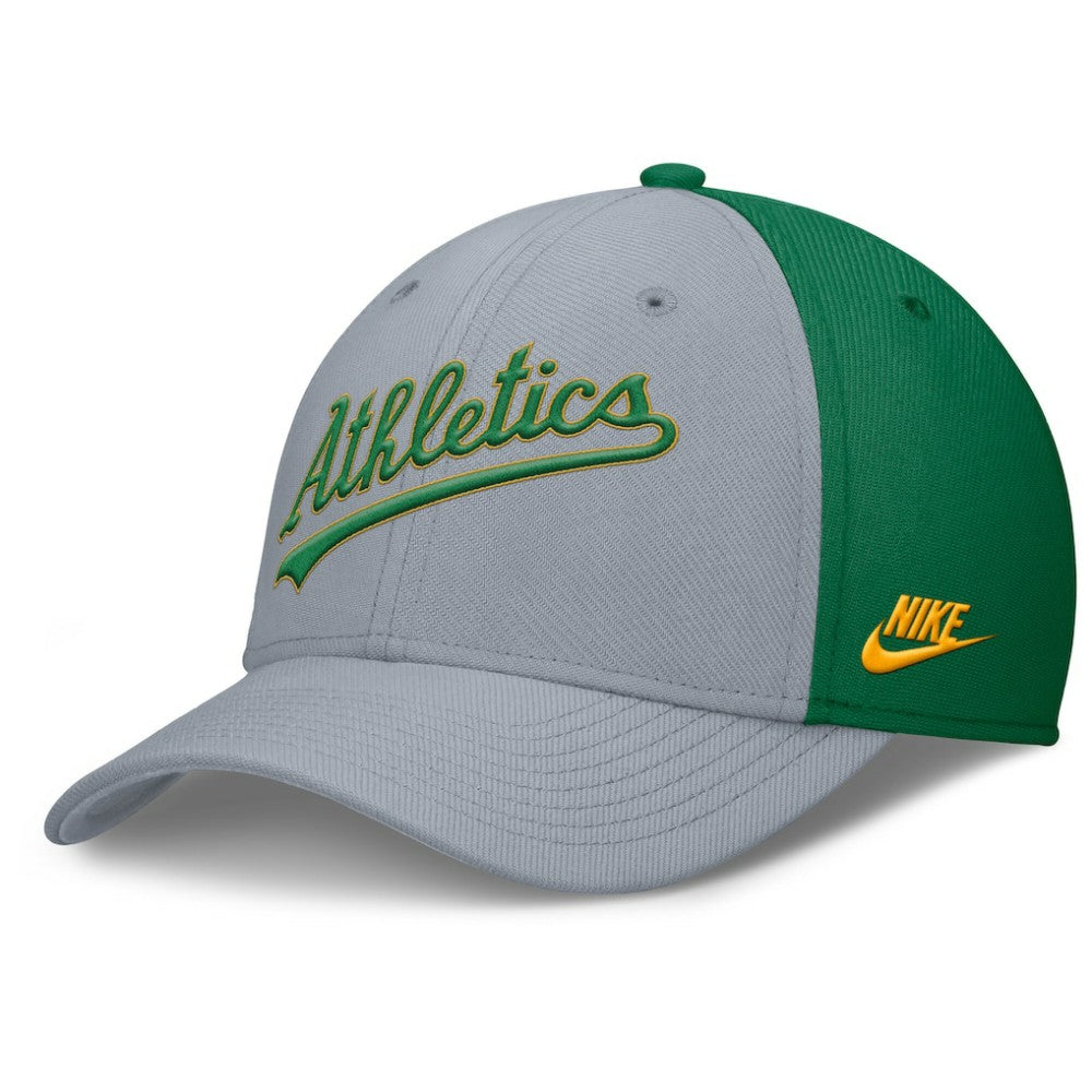 MLB Athletics Nike Rise Swoosh Performance Flex Hat