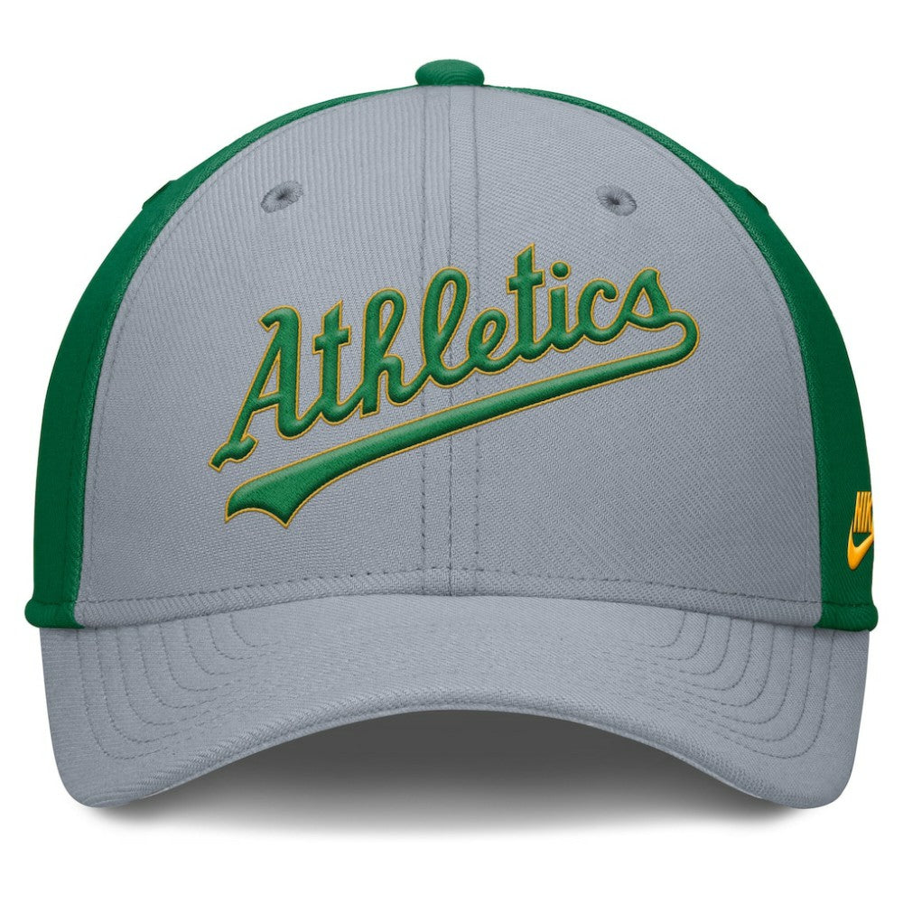 MLB Athletics Nike Rise Swoosh Performance Flex Hat