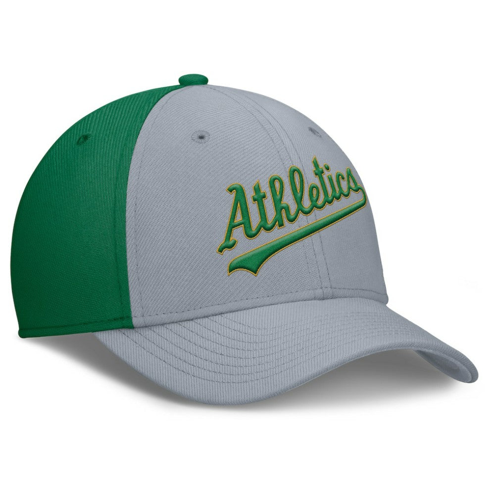 MLB Athletics Nike Rise Swoosh Performance Flex Hat