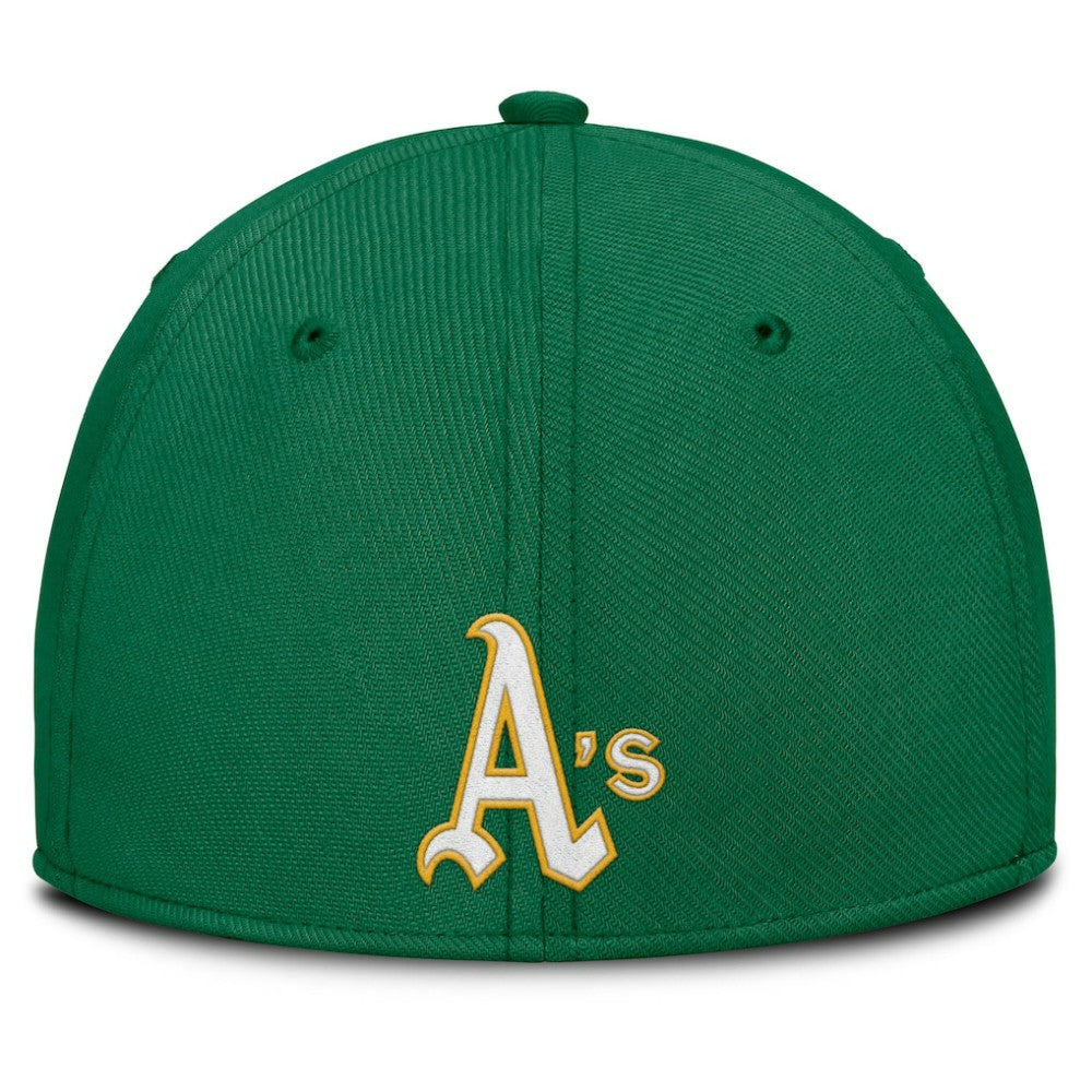 MLB Athletics Nike Rise Swoosh Performance Flex Hat