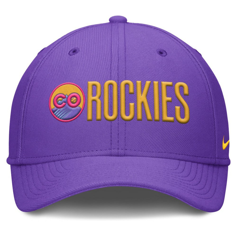 MLB Colorado Rockies Nike 2025 City Connect Rise Swoosh Performance Flex Hat