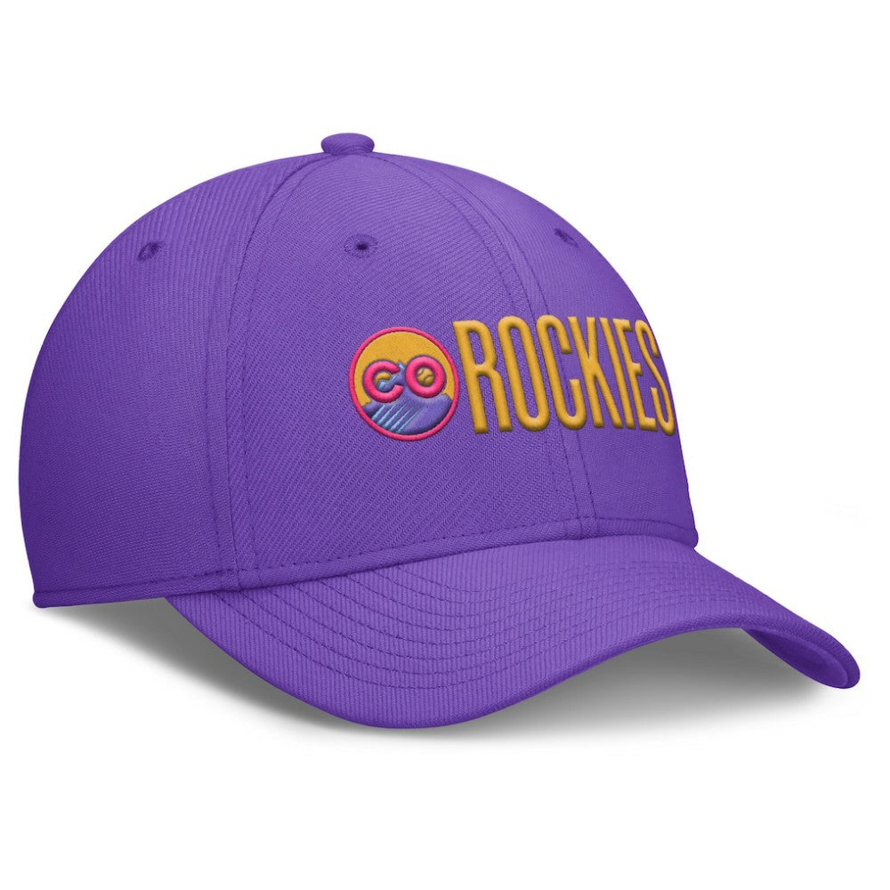 MLB Colorado Rockies Nike 2025 City Connect Rise Swoosh Performance Flex Hat