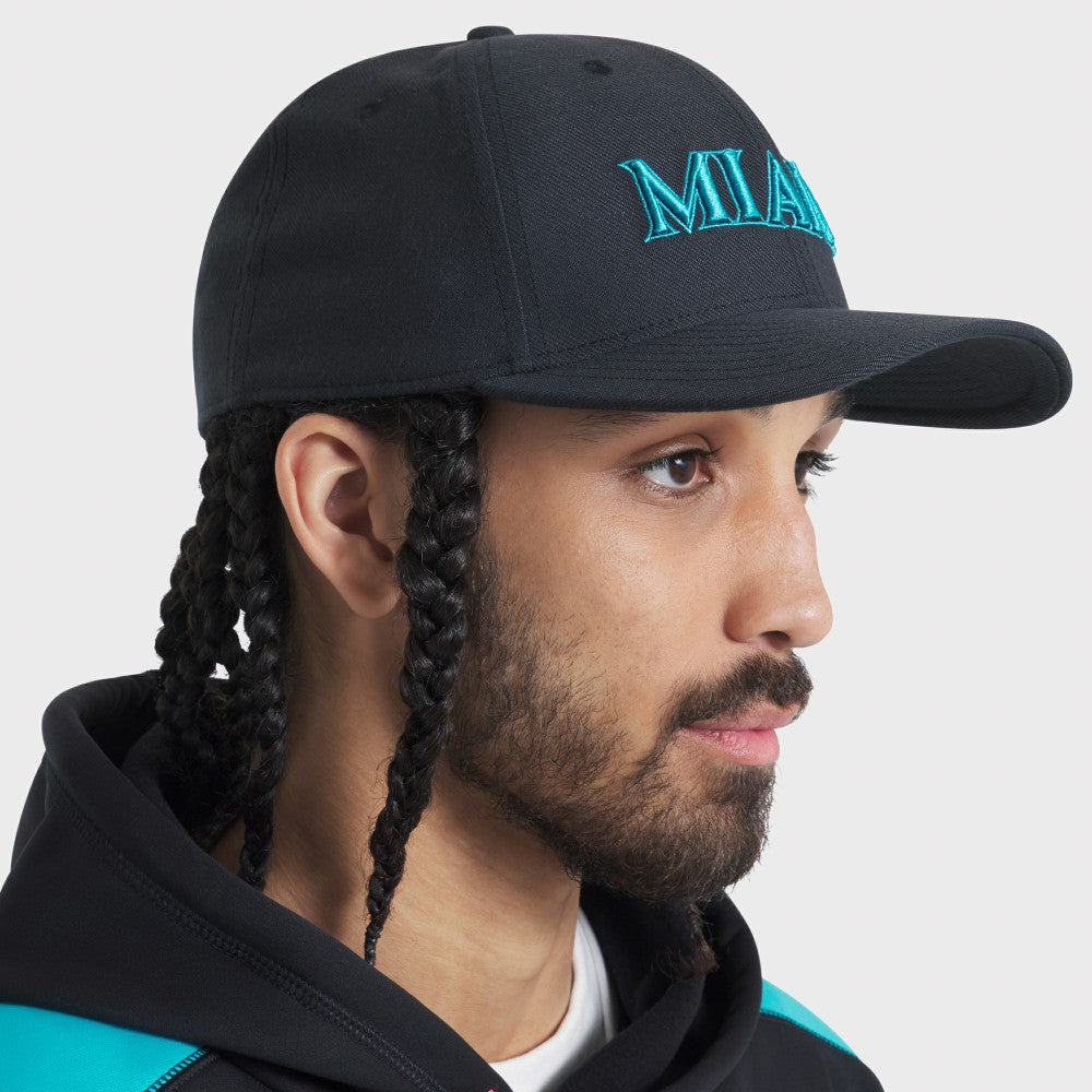 MLB Miami Marlins Nike 2025 City Connect Performance Swoosh Flex Hat