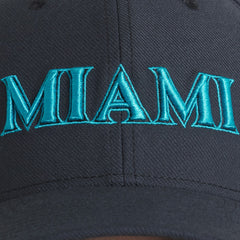 MLB Miami Marlins Nike 2025 City Connect Performance Swoosh Flex Hat