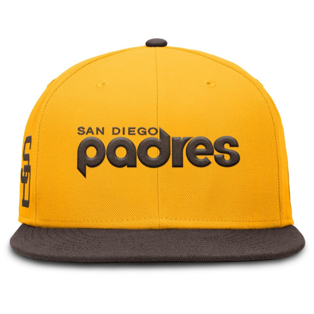 MLB San Diego Padres Nike Cooperstown Two-Tone Dri-FIT Round Bill True Fitted Hat