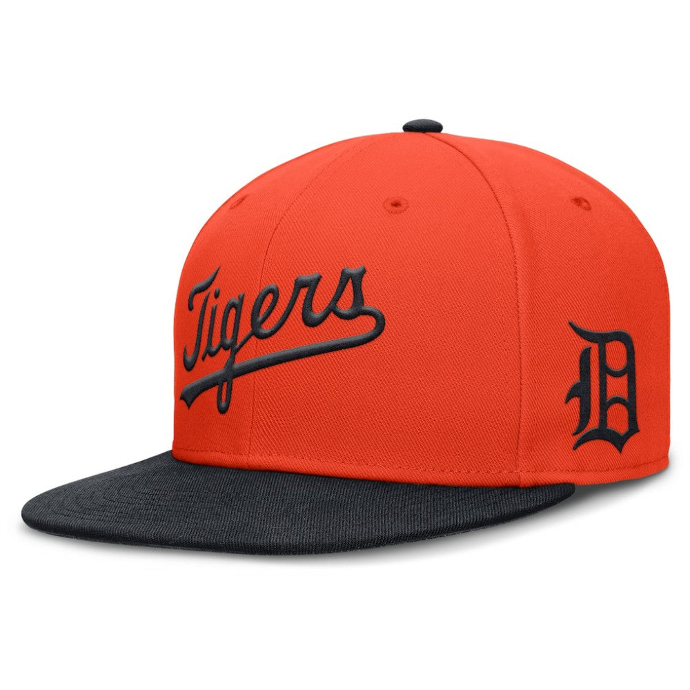 MLB Detroit Tigers Nike Cooperstown Two-Tone Dri-FIT Round Bill True Fitted Hat