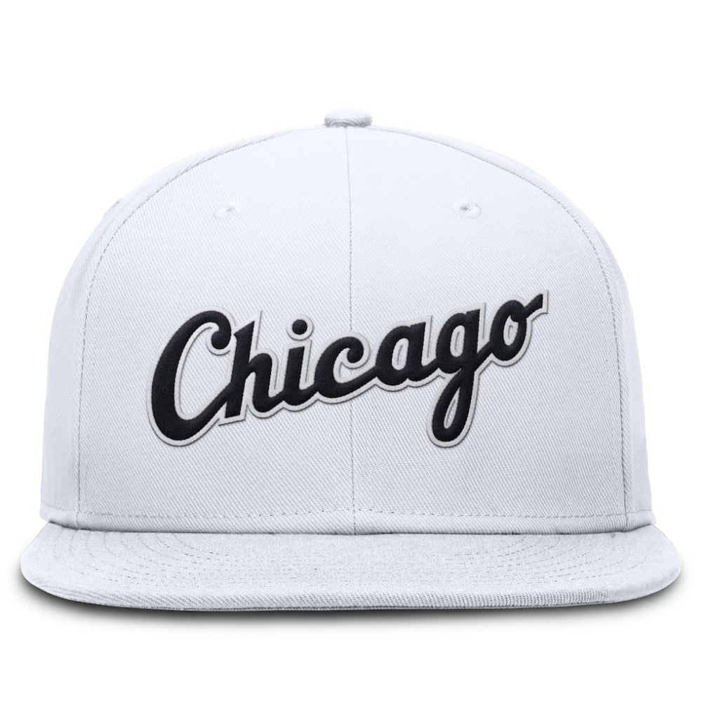 MLB Chicago White Sox Nike Wordmark Dri-FIT Round Bill True Fitted Hat