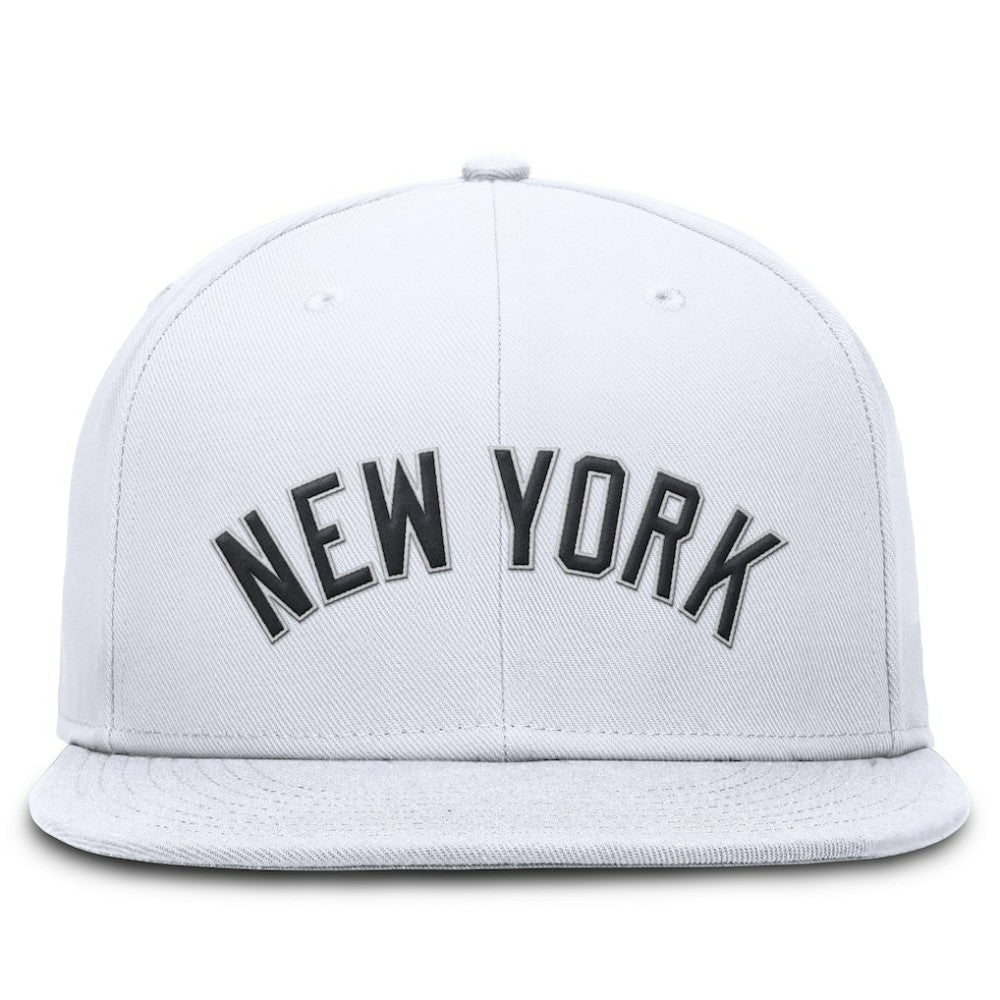 MLB New York Yankees Nike Wordmark Dri-FIT Round Bill True Fitted Hat