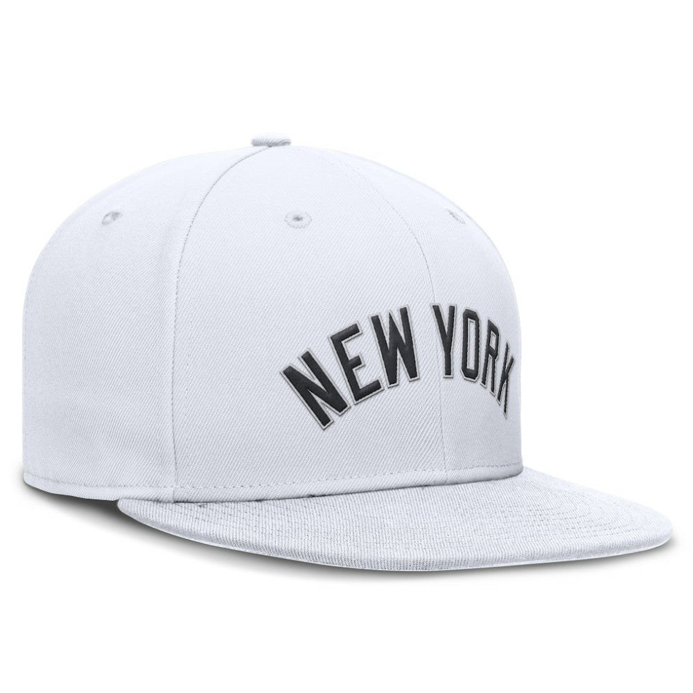 MLB New York Yankees Nike Wordmark Dri-FIT Round Bill True Fitted Hat