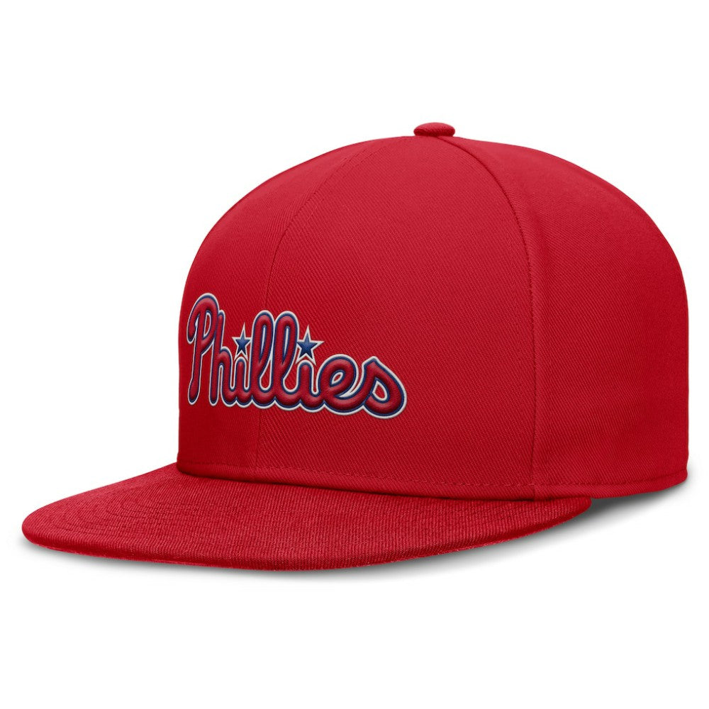 MLB Philadelphia Phillies Nike Wordmark Dri-FIT Round Bill True Fitted Hat