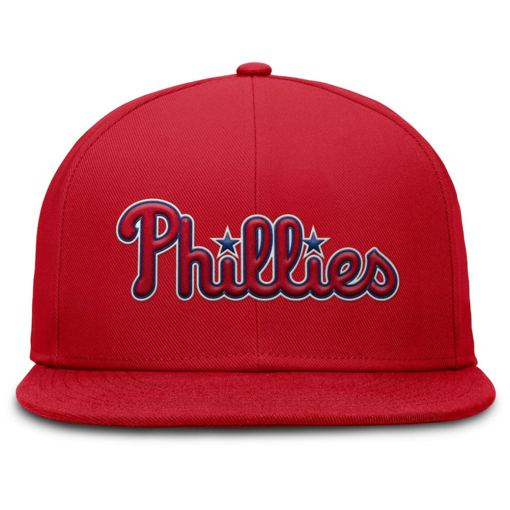MLB Philadelphia Phillies Nike Wordmark Dri-FIT Round Bill True Fitted Hat