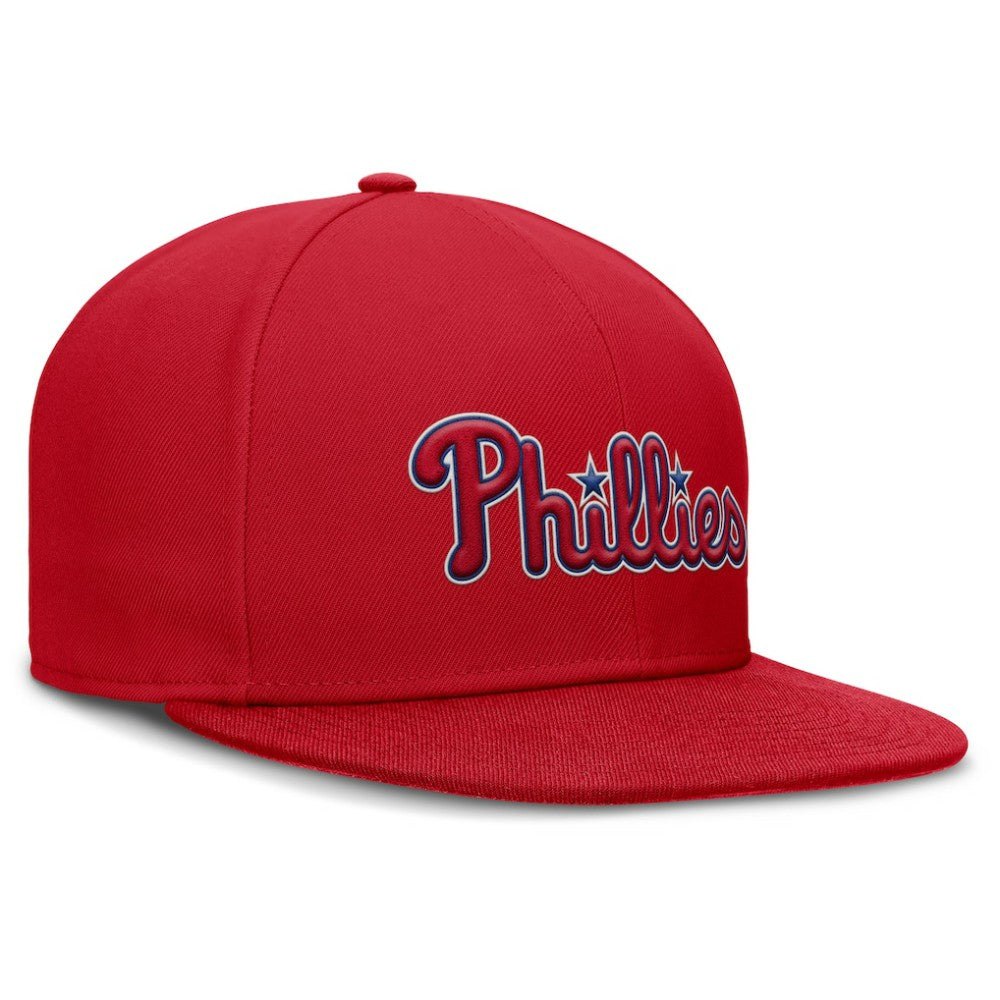 MLB Philadelphia Phillies Nike Wordmark Dri-FIT Round Bill True Fitted Hat