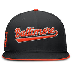 MLB Baltimore Orioles Nike Primetime Dri-FIT Round Bill True Fitted Hat