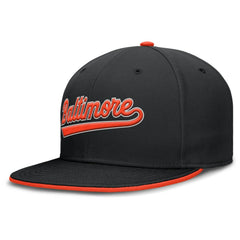 MLB Baltimore Orioles Nike Primetime Dri-FIT Round Bill True Fitted Hat