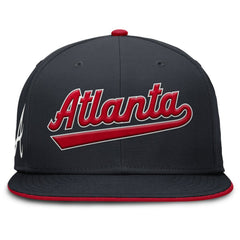 MLB Atlanta Braves Nike Primetime Dri-FIT Round Bill True Fitted Hat