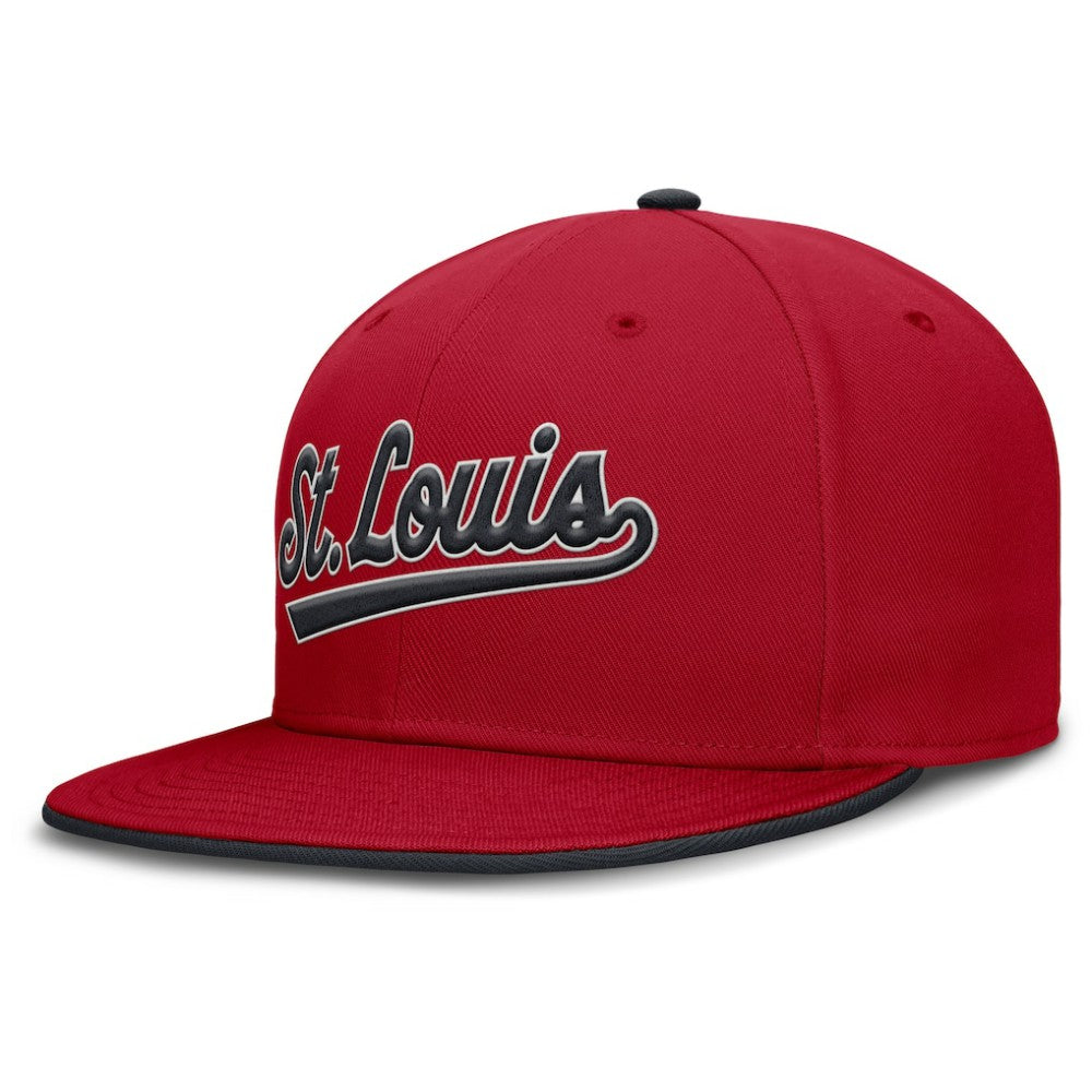 MLB St. Louis Cardinals Nike Primetime Dri-FIT Round Bill True Fitted Hat