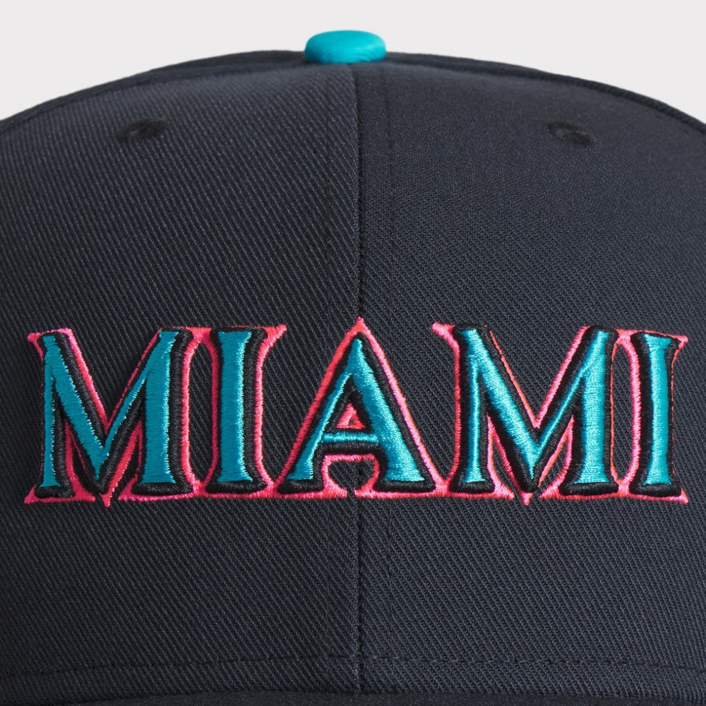MLB Miami Marlins Nike 2025 City Connect Performance Fitted Hat
