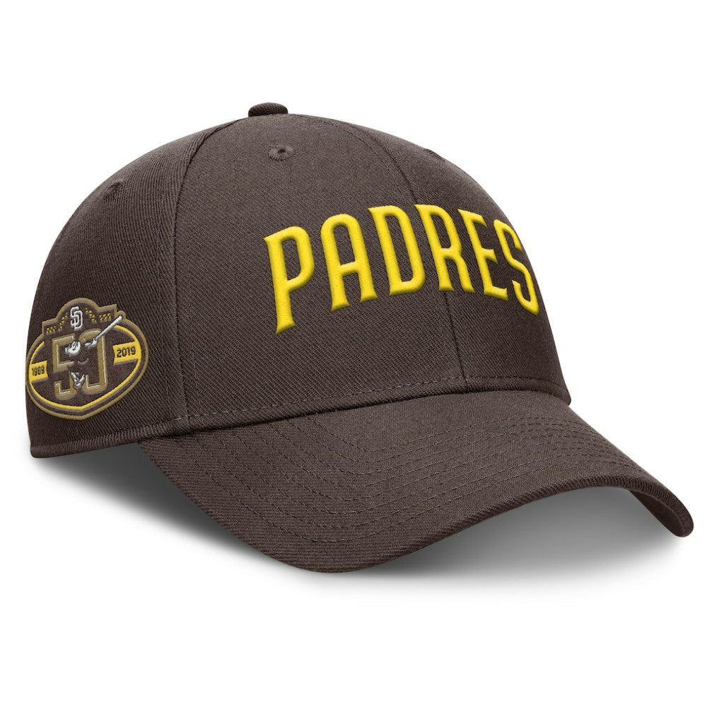MLB San Diego Padres Nike Rise Gaberdine Adjustable Hat