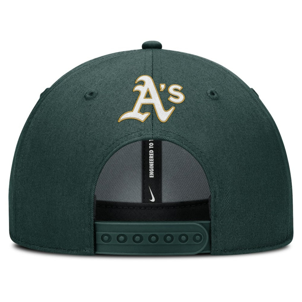 MLB Athletics Nike Rise Gaberdine Adjustable Hat