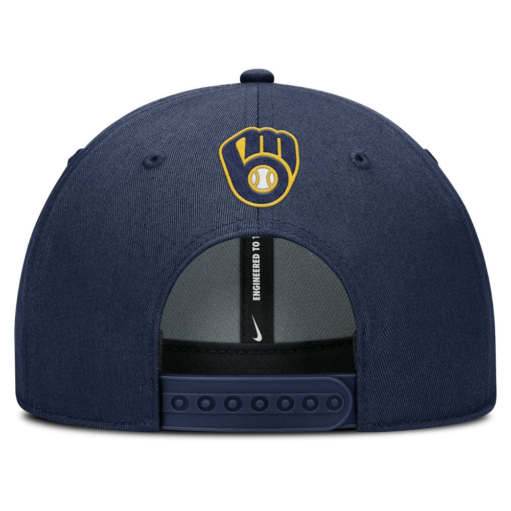 MLB Milwaukee Brewers Nike Rise Gaberdine Adjustable Hat