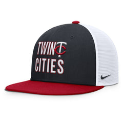 MLB Minnesota Twins Nike Pro Trucker Snapback Hat