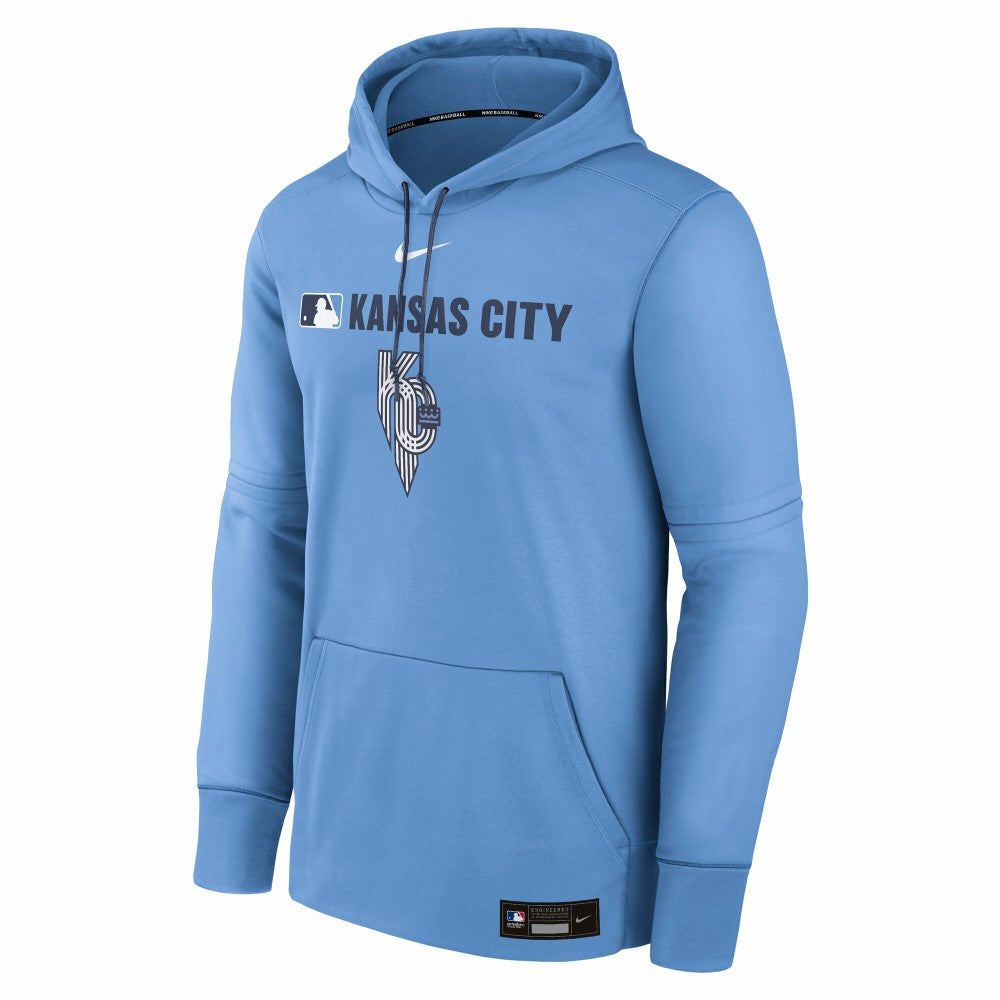 MLB Kansas City Royals Nike Authentic Collection City Connect Therma Pullover Hoodie