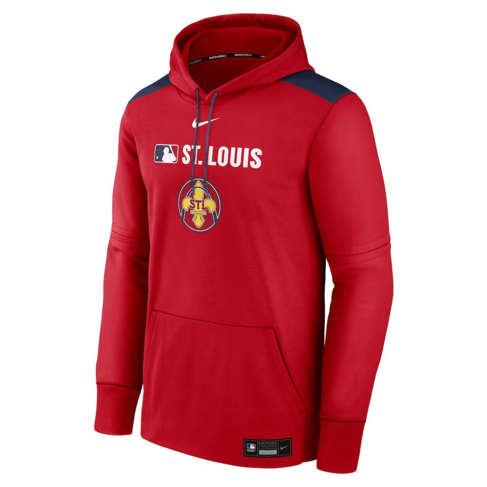MLB St. Louis Cardinals Nike Authentic Collection City Connect Therma Pullover Hoodie