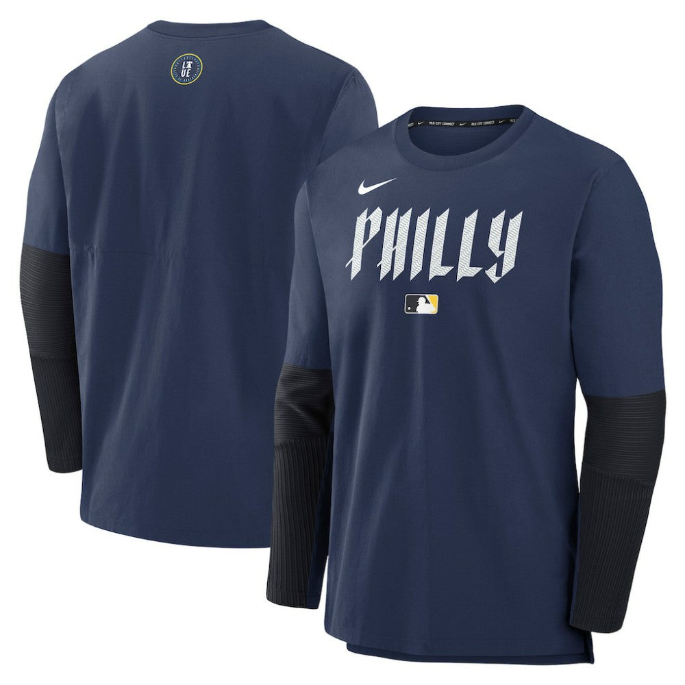 MLB Philadelphia Phillies Nike 2025 City Connect Authentic Collection Player Dri-FIT Lightweight Pullover