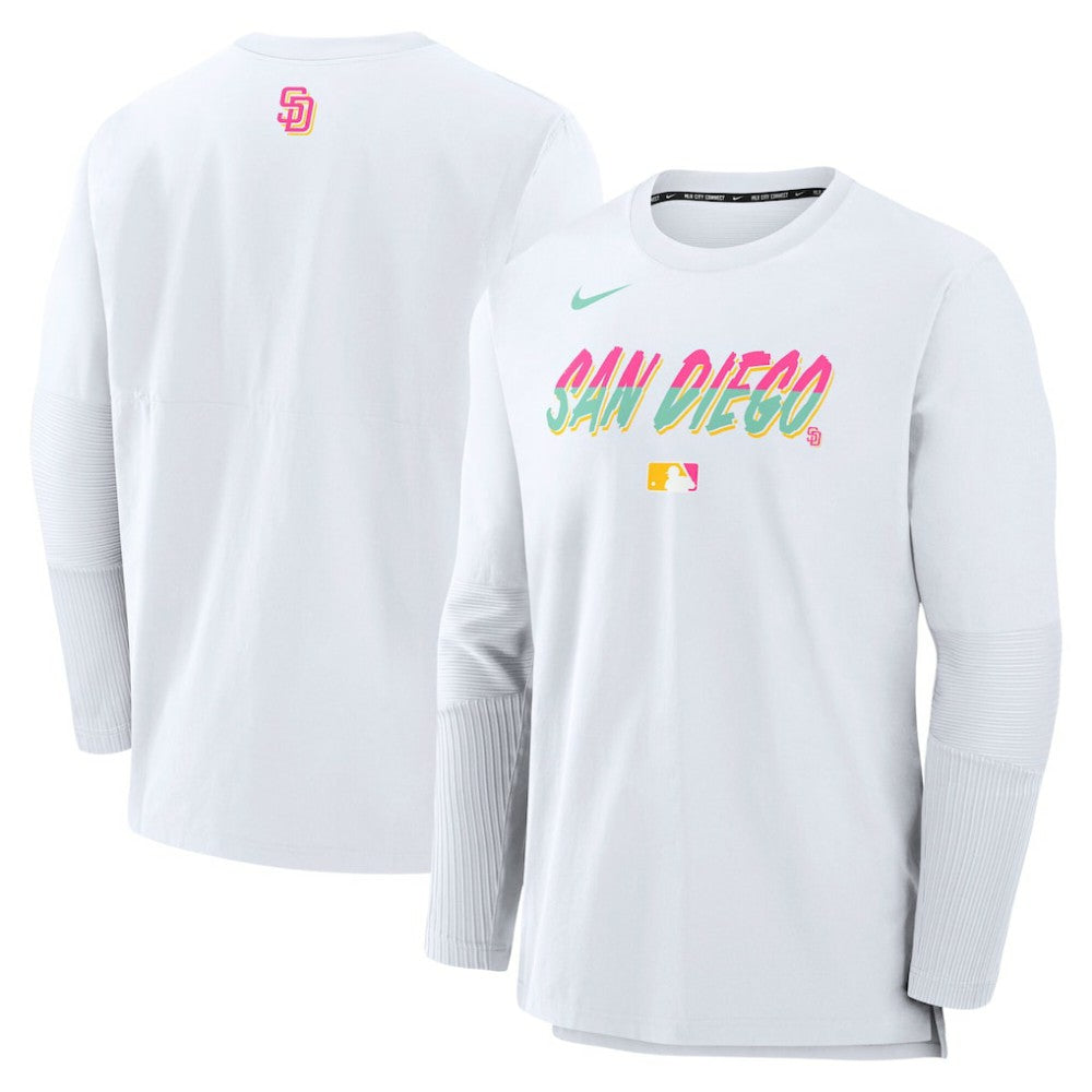 MLB San Diego Padres Nike 2025 City Connect Authentic Collection Player Dri-FIT Lightweight Pullover