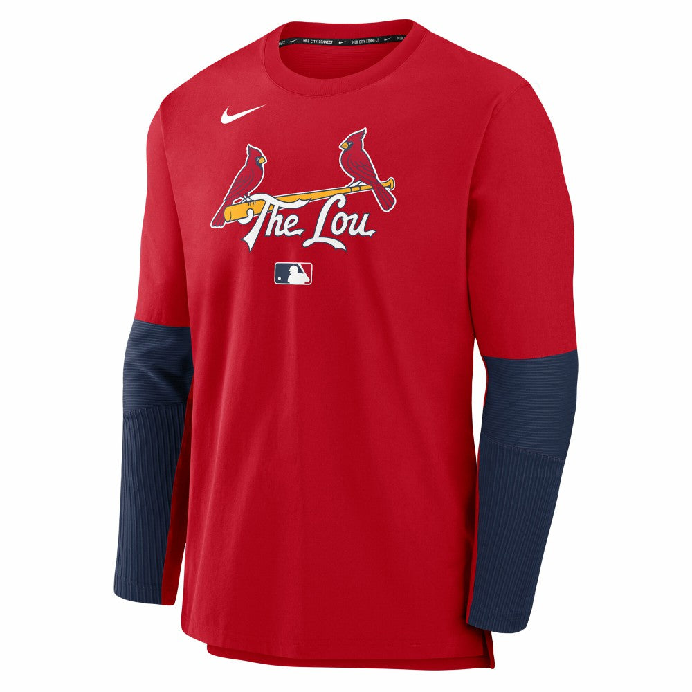 MLB St. Louis Cardinals Nike 2025 City Connect Authentic Collection Player Dri-FIT Lightweight Pullover