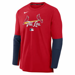 MLB St. Louis Cardinals Nike 2025 City Connect Authentic Collection Player Dri-FIT Lightweight Pullover