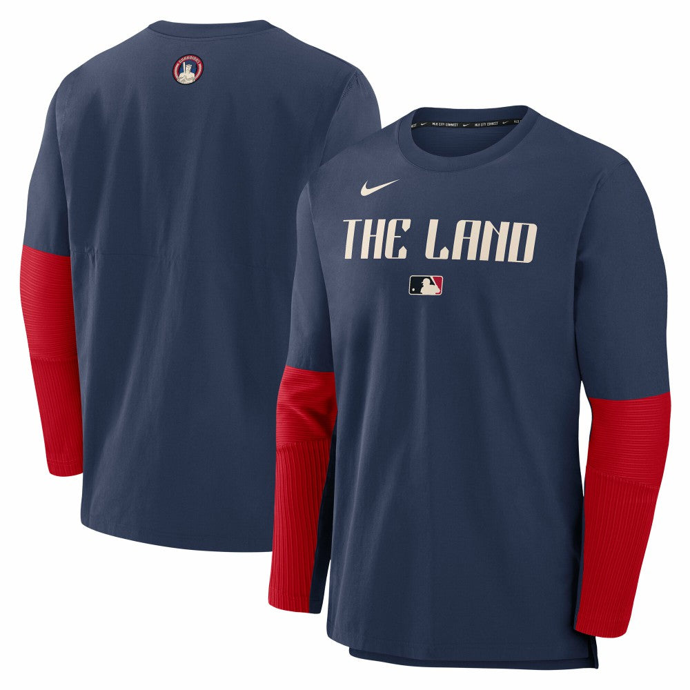 MLB Cleveland Guardians Nike 2025 City Connect Authentic Collection Player Dri-FIT Lightweight Pullover