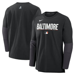 MLB Baltimore Orioles Nike 2025 City Connect Authentic Collection Player Dri-FIT Lightweight Pullover