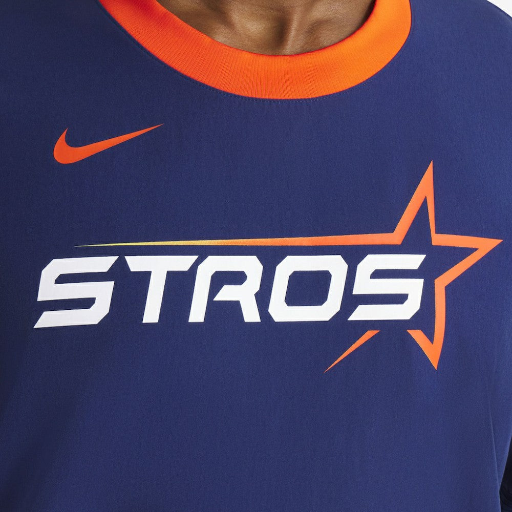 MLB Houston Astros Nike 2025 City Connect Authentic Collection Lightweight Player Performance Long Sleeve Top
